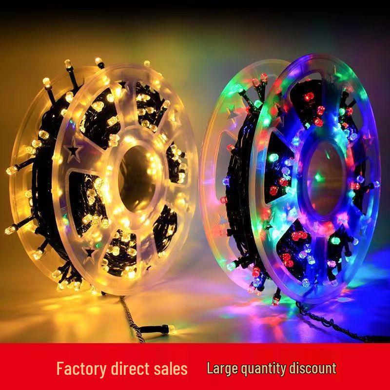 Convenient XL High-Brightness LED Starry String Lights for Christmas, New Year, Courtyard, and Spring Festival Decorations