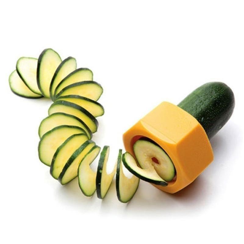 Hot Sale Multifunction Smart Creative Spiral Slicer Cucumber Melon Salad Kitchen Tool Kitchen Accessories Kitchen Goods Random Color