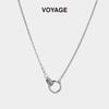 Elegant Interlocking Clavicle Necklace: High-End Women's Light Luxury Accessory for Summer
