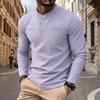 Men's Retro Casual Long Sleeve T-Shirt Loose Fit