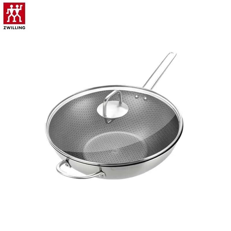 Zwilling Nova Plus 32cm Stainless Steel Wok with Lid