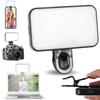 Mini Selfie Fill Light 3 Color Modes Adjustable Brightness Rechargeable Clip On Mobile Phones Computers Photography LED Lights