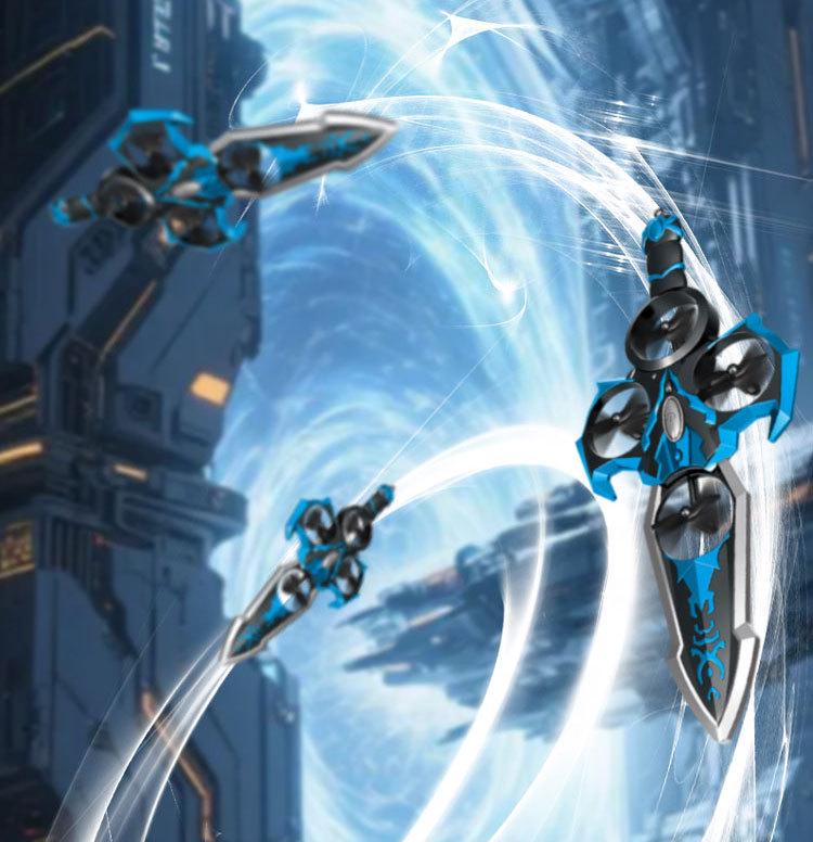 Retro Remote-Control Flying Sword Drone: Children's Toy Airplane Model