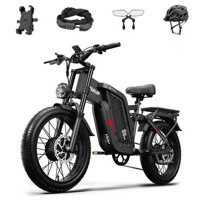 Tifgalop F7 Motor Power 52V1000W * 2 Tire 20 Inch Fat Tire Battery 52V24AH Maximum Speed 35mph Range 45-90KM Miles30-60 Miles