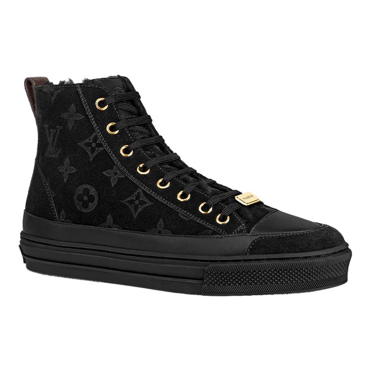 Louis Vuitton Stellar Ankle Sneakers 'Black Monogram' Women's 1A95VN