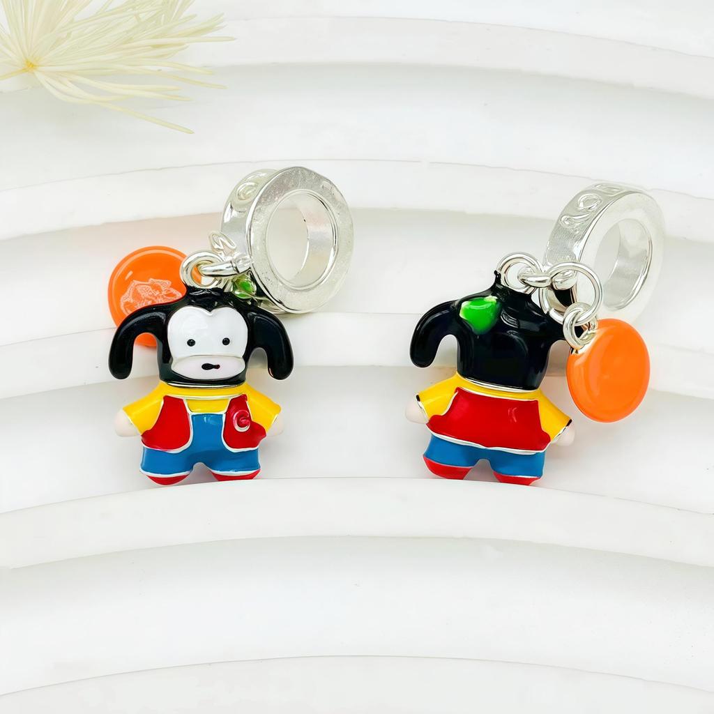 DIY Hand-Painted Pacha Dog Anime Beads for Cute Jewelry Making