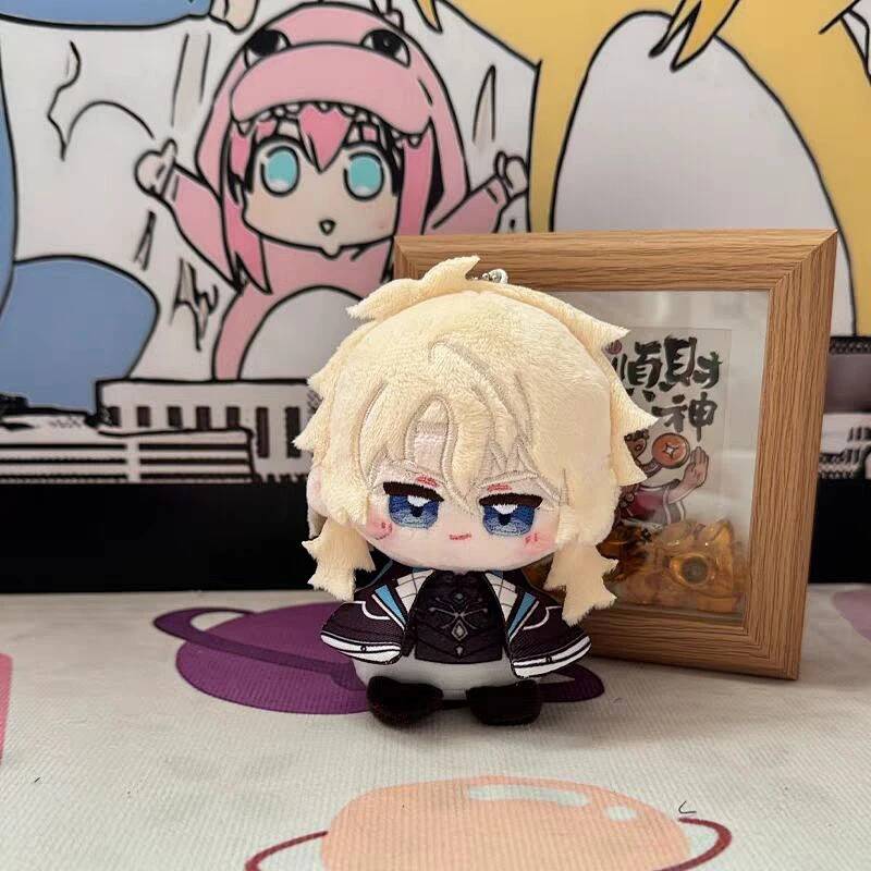 Nieuwe Genshin Columbina Pluche Pop 10cm Anime Periferieën Durin Fischl Gevulde Sleutelhanger Zacht Varka Speelgoed 10cm