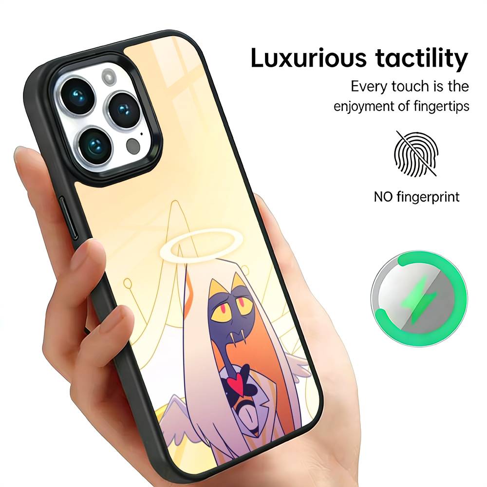 Sir Pentious H-Hazbin H-Hotel Handyhülle Für iPhone17,16,15,14,13,12,11 Plus,Pro Max Für Magsafe Kabelloses Laden