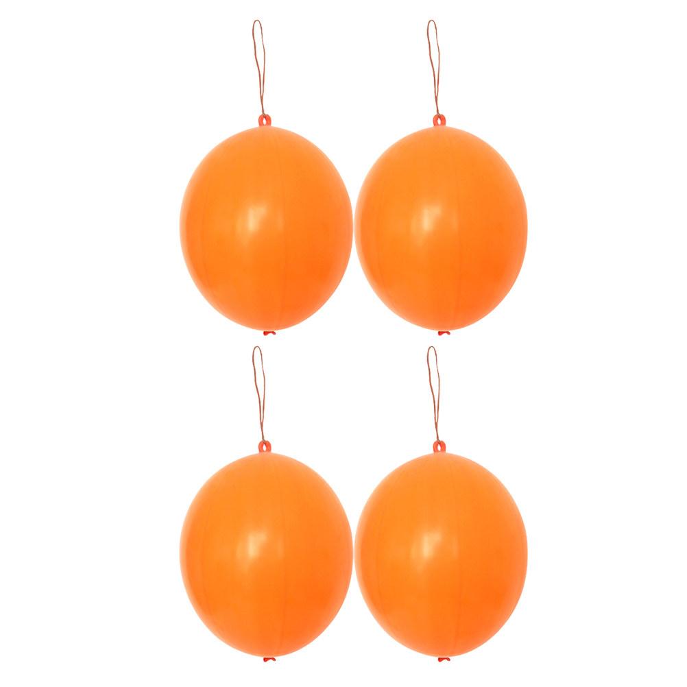 10Pcs Punch Balloons Vibrant Neon Latex with Stretch Handles Easy To Bop for Kids Birthday Party Balloons