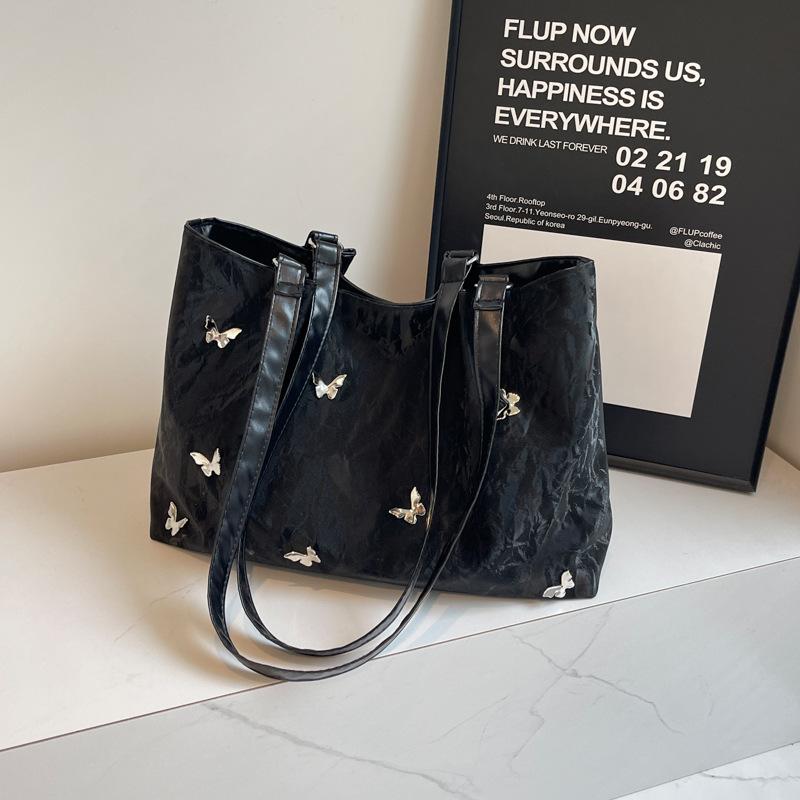 

Large-capacity commuter women s bag 2025 new women s bag casual bow single shoulder popular college student tote class bag