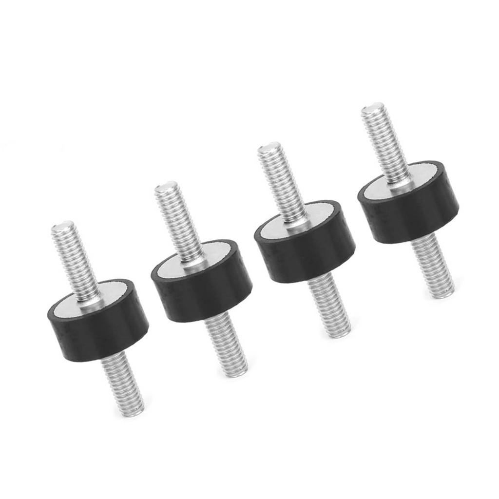 4pcs M6 Rubber Mounts Male Anti Vibration Silentblock Car Boat Bobbins (VV20*10 M6*18)