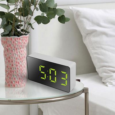Masa Dijital Yatak Odası Dekorasyonu Ayna Çalar Saat Ev Mobilyaları Elektronik Saat Masası