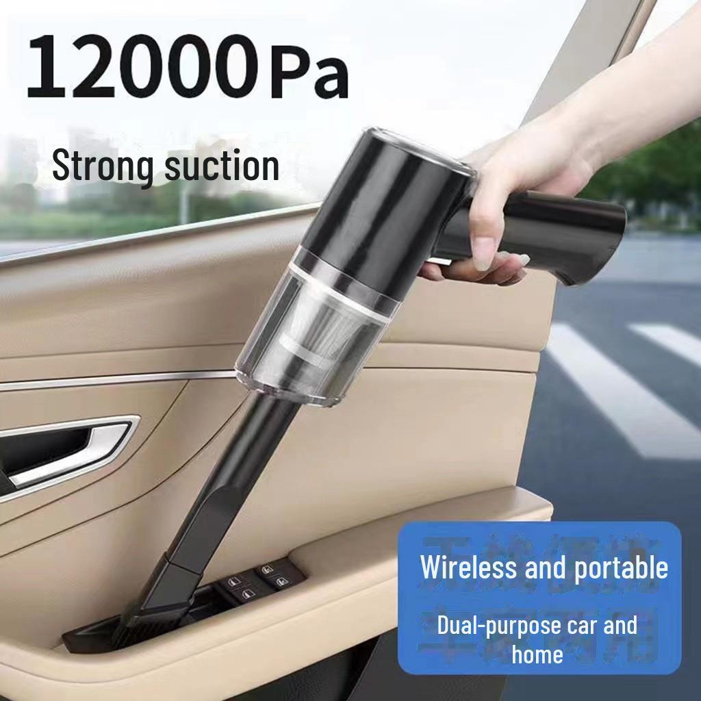 Portable High-Power Rechargeable Car Vacuum: Compact, Multi-Function with Blowing, Suction, and Lighting Features