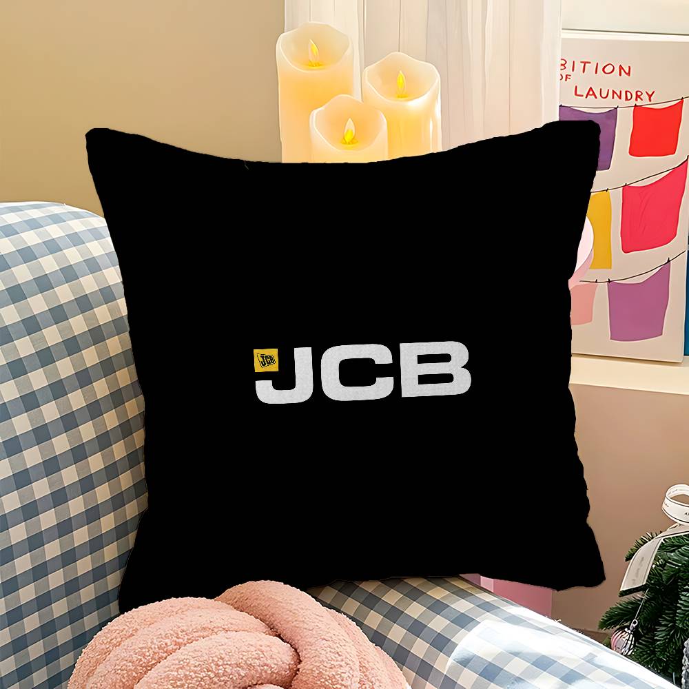 Bagger J-Jcb Logo Ahorn Design Kissenbezug Glückliche Herbsternte Dekoration Feiertagsdekoration Kissenbezug