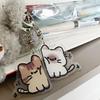 1Pair Cute Cat Keychain Pendant, Matching Couple Backpack Keychain