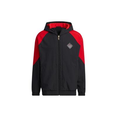 adidas Lockere Kapuzenjacke mit Reißverschluss Unisex Oberbekleidung Schwarz IQ1578