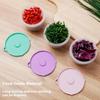 4Pcs Green Onion Fresh-Keeping Box With Lid Double-Layer Drainage Round Plastic Refrigerator Sealing Box Household