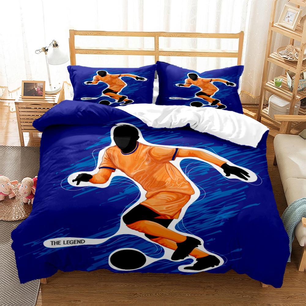 Copripiumino 3D Calcio Calcio/ Calcio Stampa Digitale Poliestere Set Biancheria da Letto Bambino Bambini Coperture Set Copripiumino Ragazzi Per Adolescenti