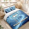 Custom Name Bedding Set 3 PiecesPreston North End Print Duvet Cover + 2 Pillowcases Soft Bed Decor