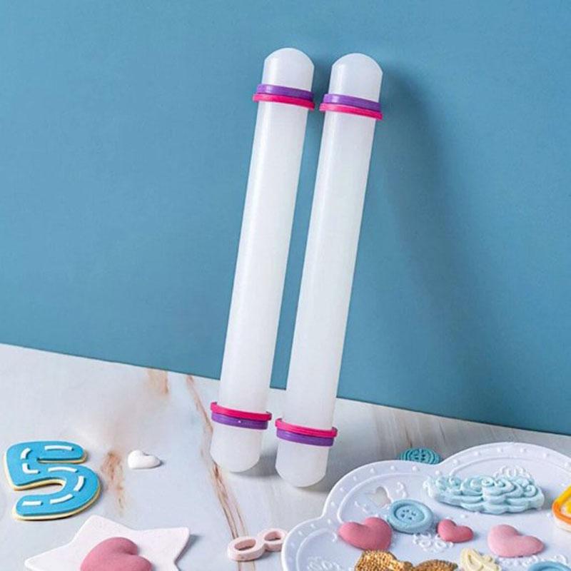 9 tommers fondant kjevle, non-stick Sugarcraft kjevle, kjevle for baking, justerbar kjevle runde ender design