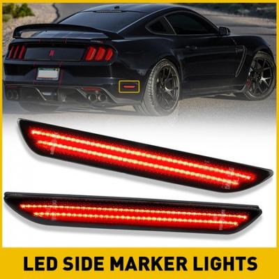 Für 2015- Ford Mustang Getönte Linse LED Heckstoßstange Seitenmarkierungsleuchten EXV