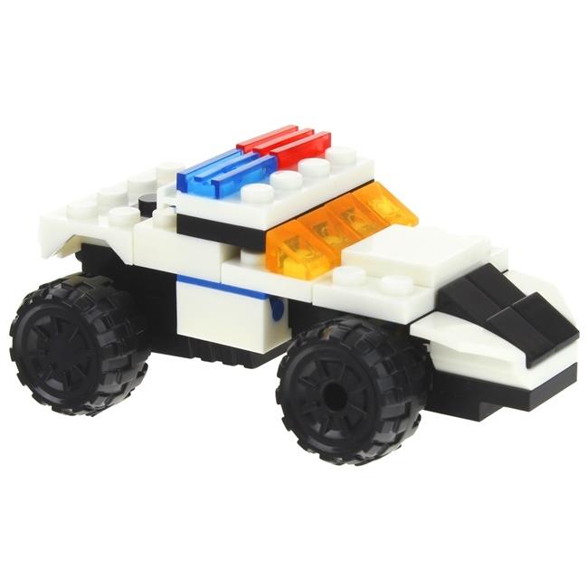 Klocki Konstrukcyjne Policja 2W1 Auto Policyjne Robot Zestaw Kreatywny