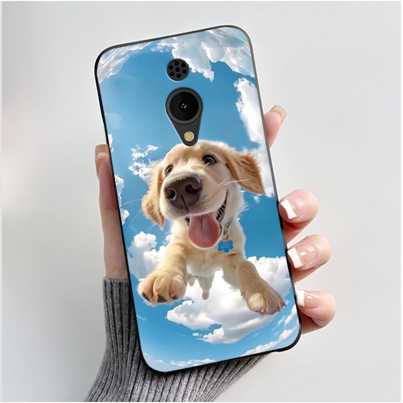 Hülle Für Nokia 150 2G 2023 TA-1582 Hülle Ästhetisch Luxuriös Niedlich Cool Jungen Mädchen Schwarz Matt Weiches TPU Vollschutz Rückseite