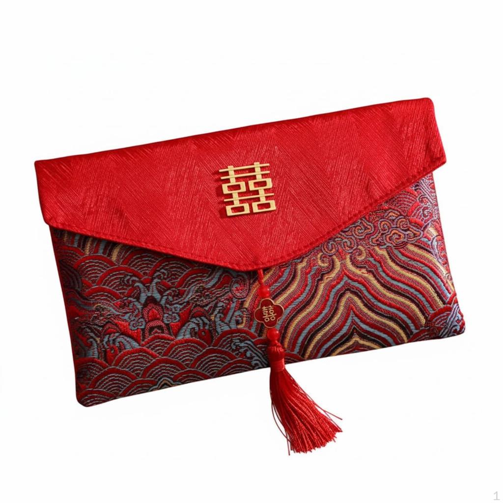 Wedding Red Envelope, Large Fabric Gift Bag, Design, Marriage, Engagement