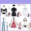 Traje Cosplay de Alta Qualidade My Dress-up Darling Fácil de Combinar Camisa Calça com Cinto de Gravata Wakana Gojo
