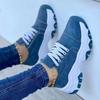 2025 New Women Sneakers Fashion Platform Lace Up Casual Sports Shoes Comfortable Running Ladies Vulcanized Shoes Female Footwear