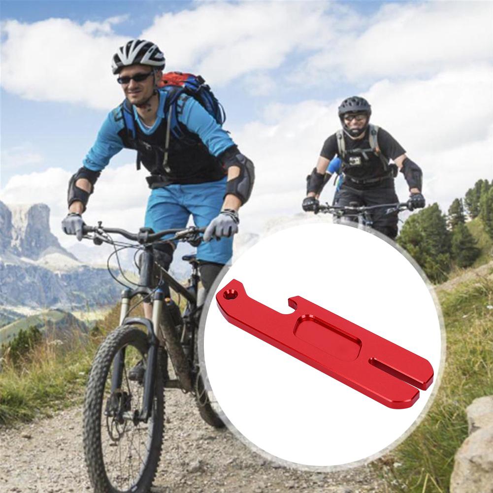Aluminium Alloy Lightweight Bicycle Disc Brake Truing Wrench Spanner Bike Repair ToolRed