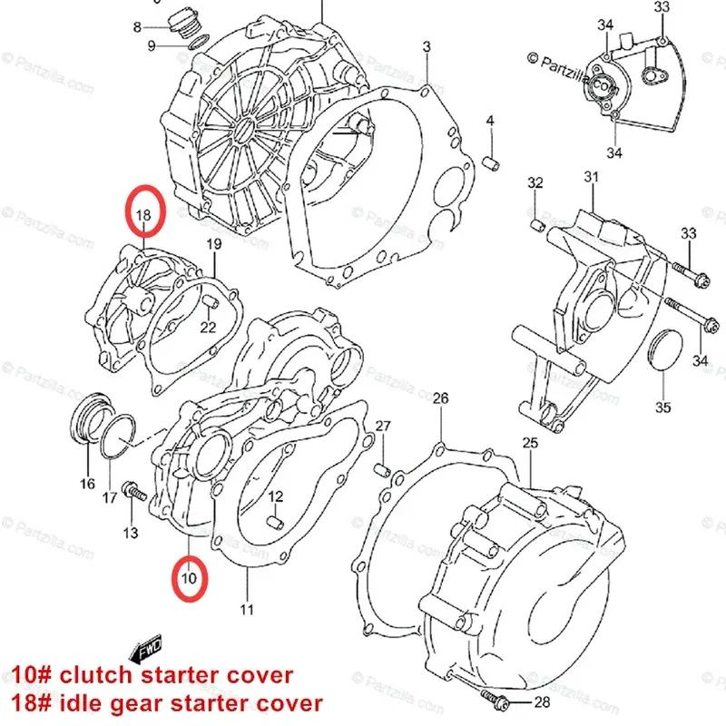 Lopor Crankcase Stator Clutch Cover Gasket Kits For Suzuki GSXR600 GSXR750 00-05 GSXR1000 01-08 GSXS1000 GSXS750 15-19