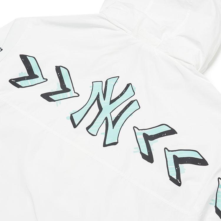 New MLB New York Yankees Windbreaker Jackets Unisex White 3AWJS0321-50WHS