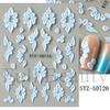 1PC embossed 5D liquid metal star, moon, and heart clock nail sticker, adhesive nail art sticker, holiday gift.