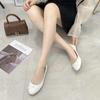 Women's bow flat shoes, round head soft sole non-slip commuter casual shoes