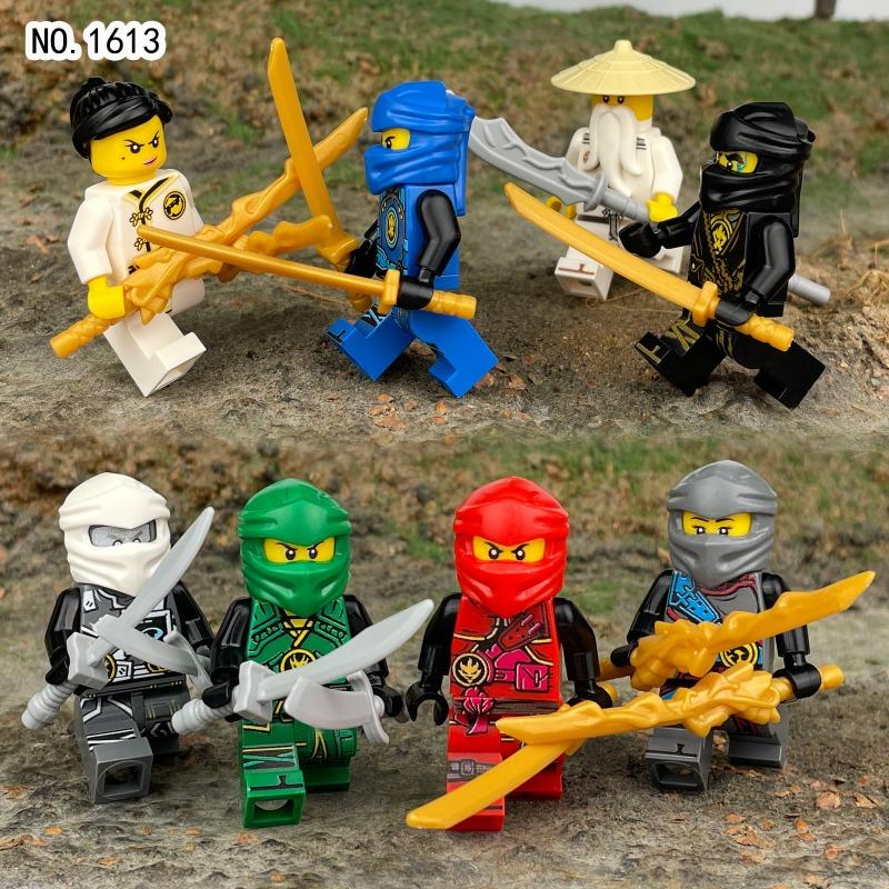 Little Sun 1613 M8121 8007 Ninja minifigures small particle mosaic doll toy bag humanized doll educational toy