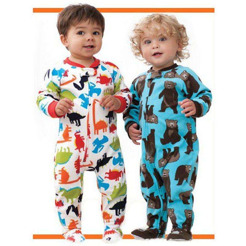 Kids Polar Fleece Romper with Feet Spring & Fall Winter Romper