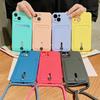 Card Bag Diagonal Span Lanyard Iphone11promax Apple 11Pro Samsung/Xiaomi Card Mobile Phone Case
