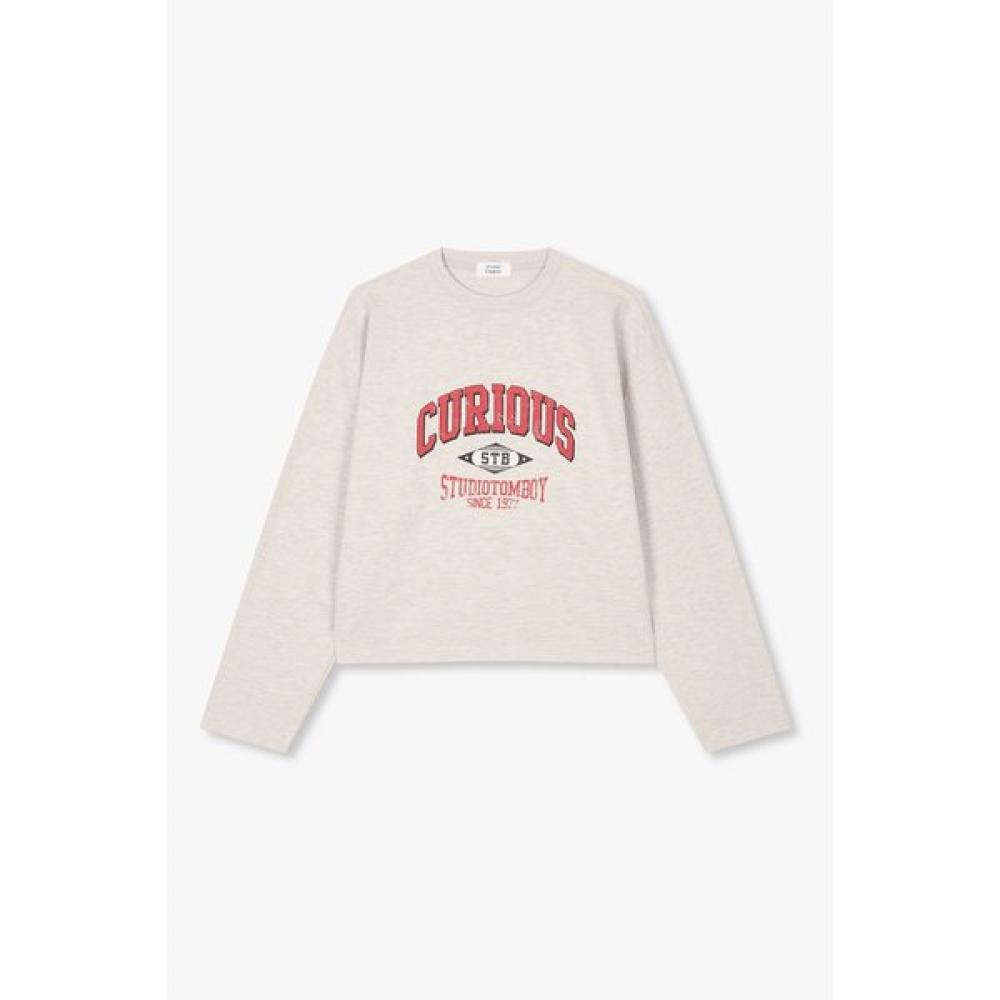 STudio Tomboy Graphic Long Sleeve T shirT 9176122972 blacks/FREE