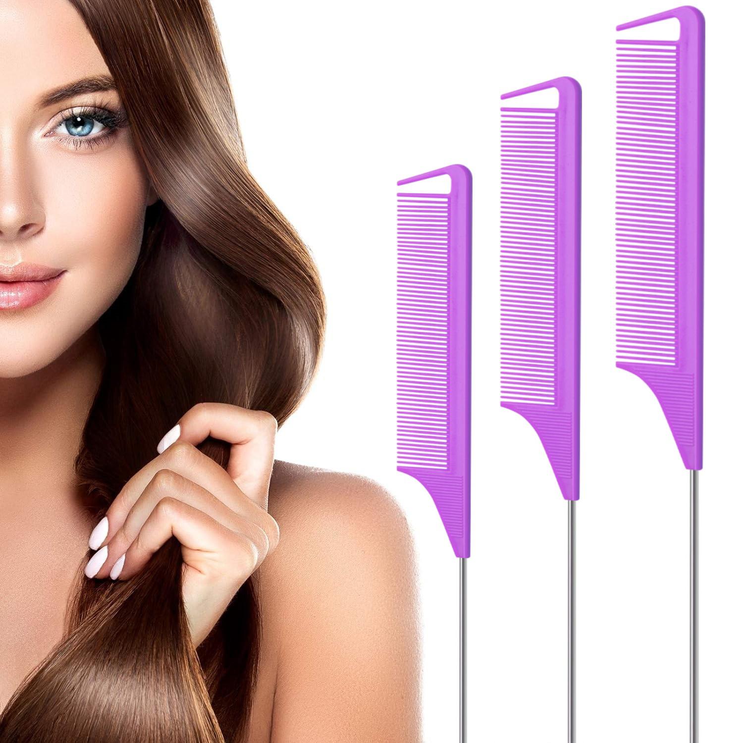 Steel Needle Tail Comb for Hair Dyeing and Styling