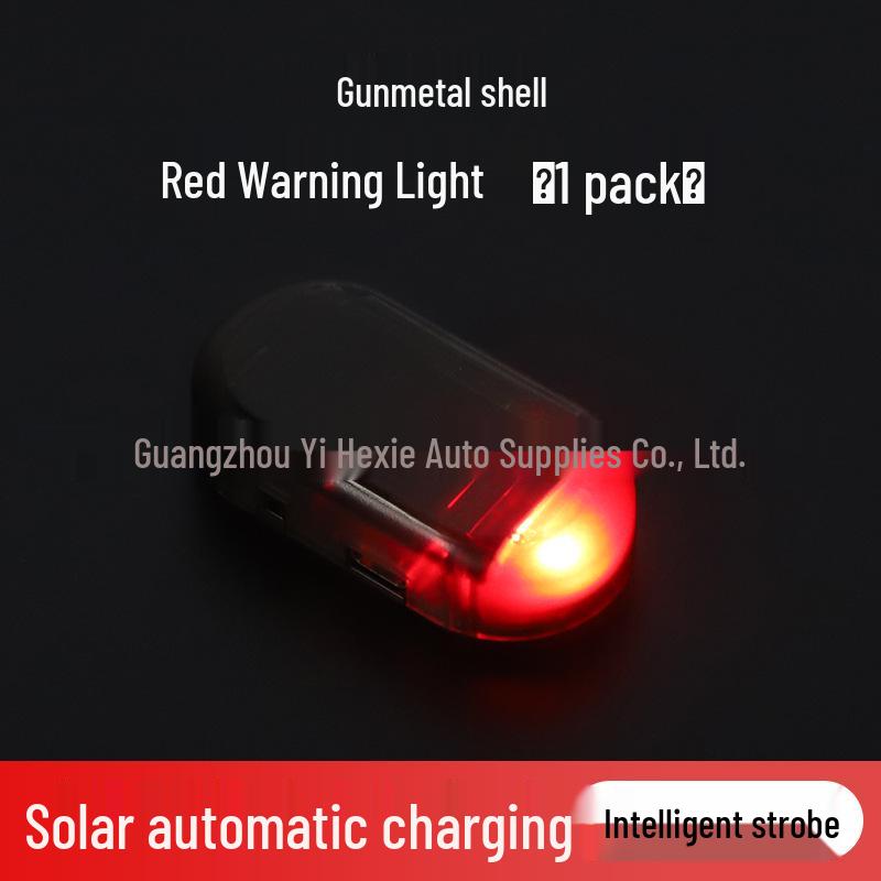 Solar-Powered Car Anti-Theft Flashing Alarm Light