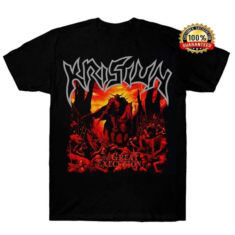 Krisiun The Great Execution TShirt Short Sleeve Cotton Black Men S to 4XL Unisex T-Shirt XXL