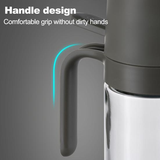 250ML Oil Spray Bottle Transparent Design Olive Oil Sprayer Glass Oil Mister for Kitchen Cooking BBQ