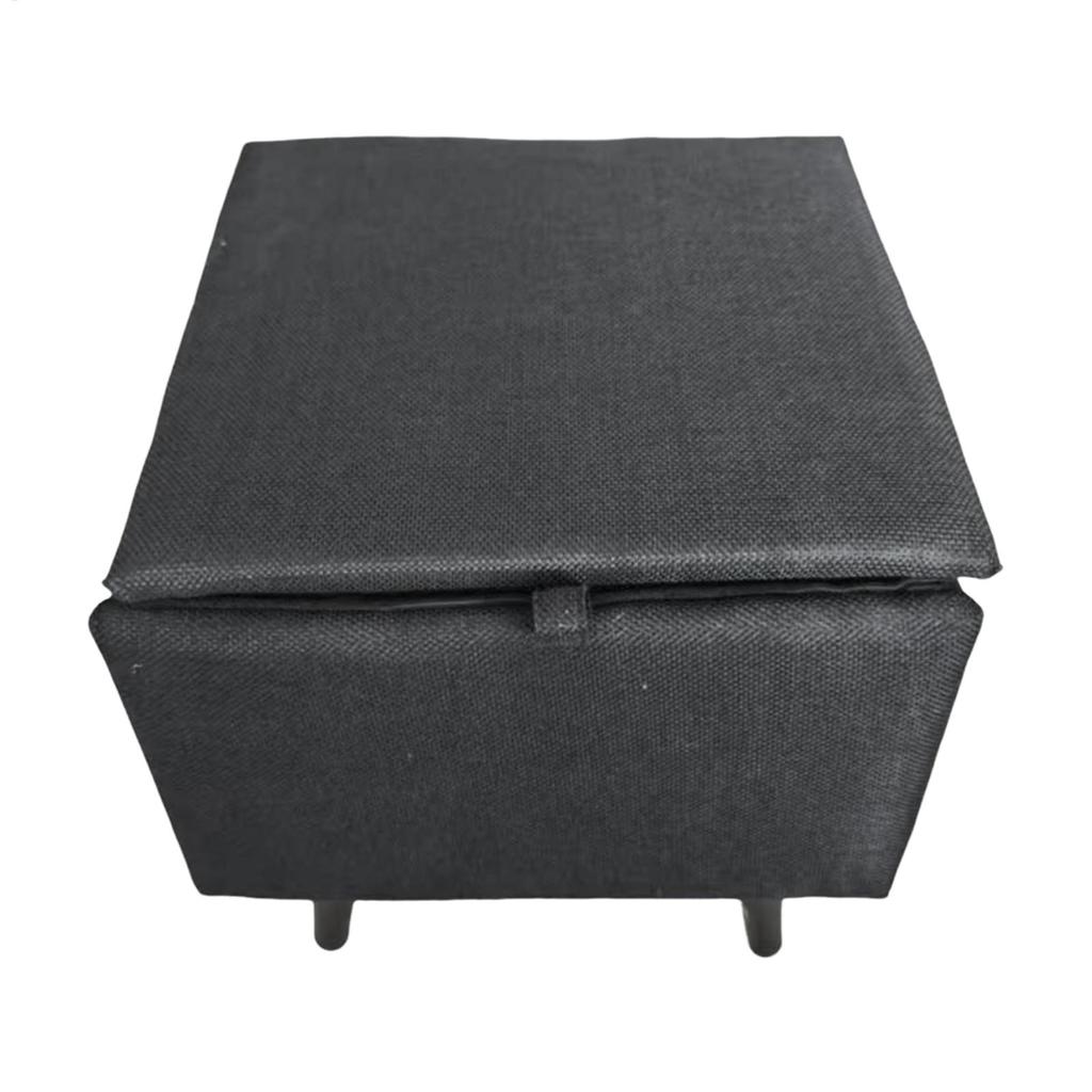 2 In 1 Foldable Dog Vehicle Stair with Footrest Stool Non-Slip Cat Vehicle Ramp Cotton Linen Stool Dog Step for Kitten Puppy