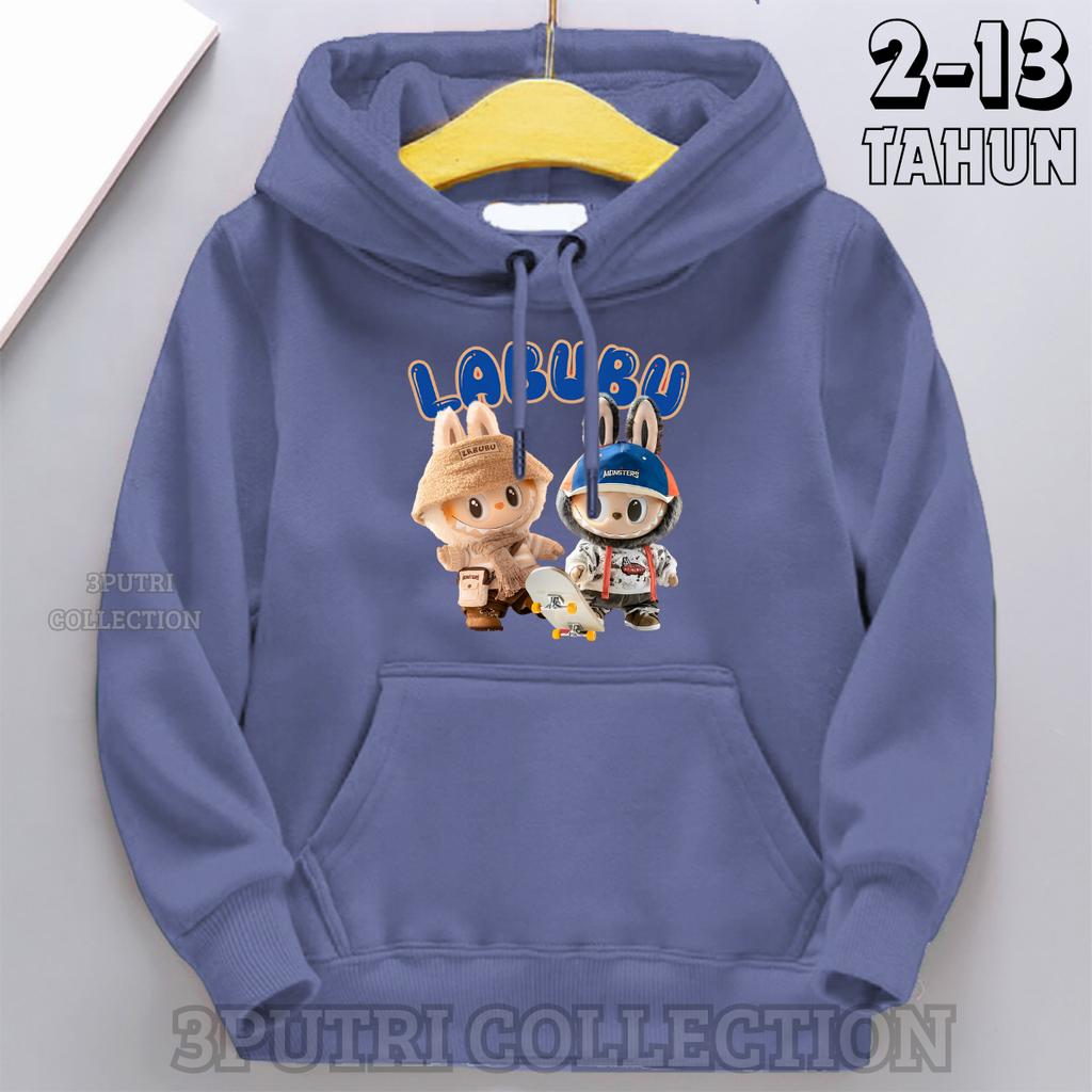 Children's Hoodie New Trendy Labubu Kids Cute Cartoon Casual Daily Hoodie 100-160cm Boys Girls
