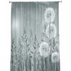 Green Plant Grey Dandelion Soft Tulle Transparent Curtains Perfect for Living Room Decoration Window Panel Curtain Perfect for Bedroom Kitchen Voile