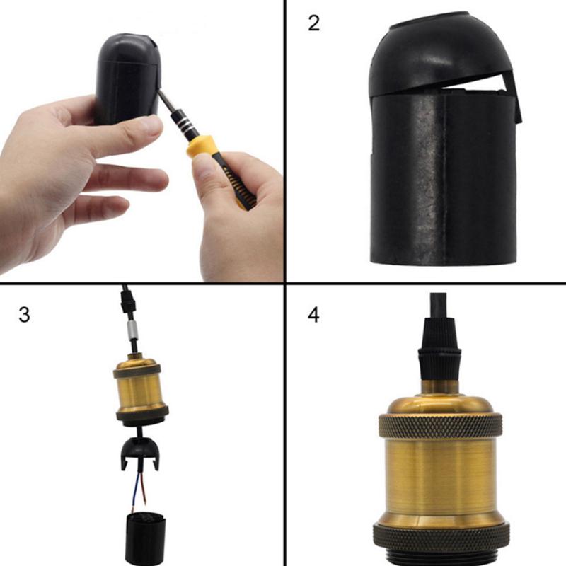 E27 250v 250w Uchwyt lampy Retro Edison Dekoracyjne gniazdo lampy do salonu jadalni sypialni