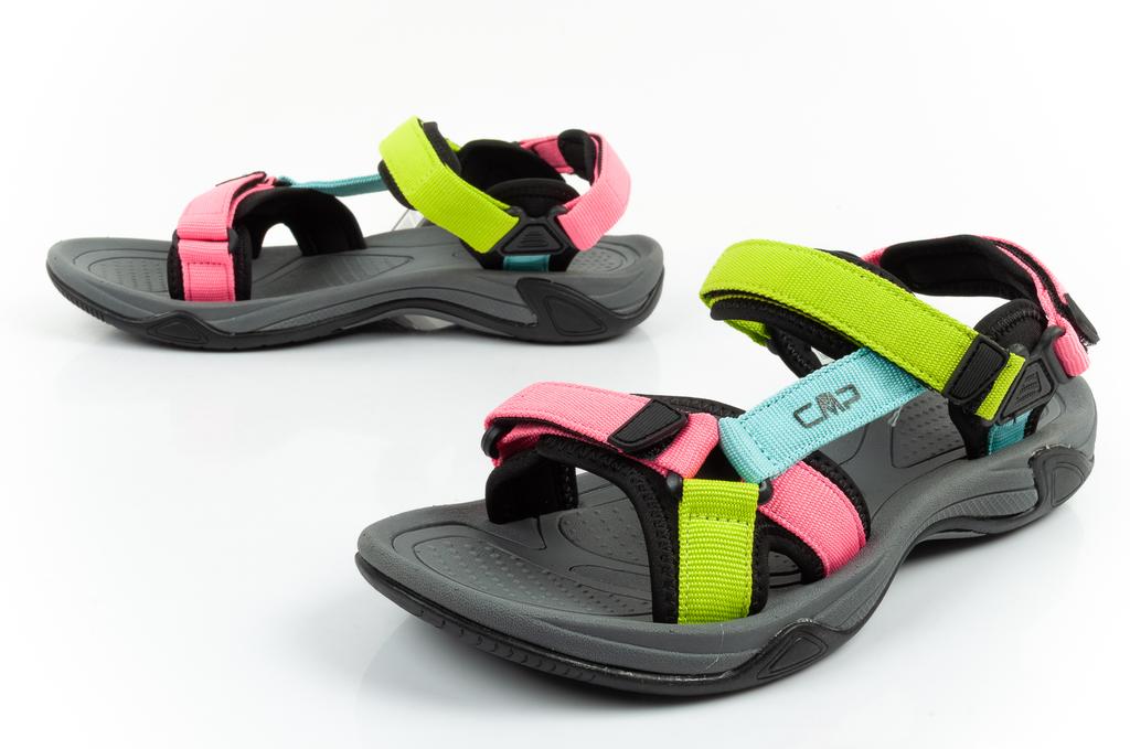 CMP Kids Hamal Hiking Sandal Lagon-Pink Fluo-Acido [38Q9954 21EV] size 32