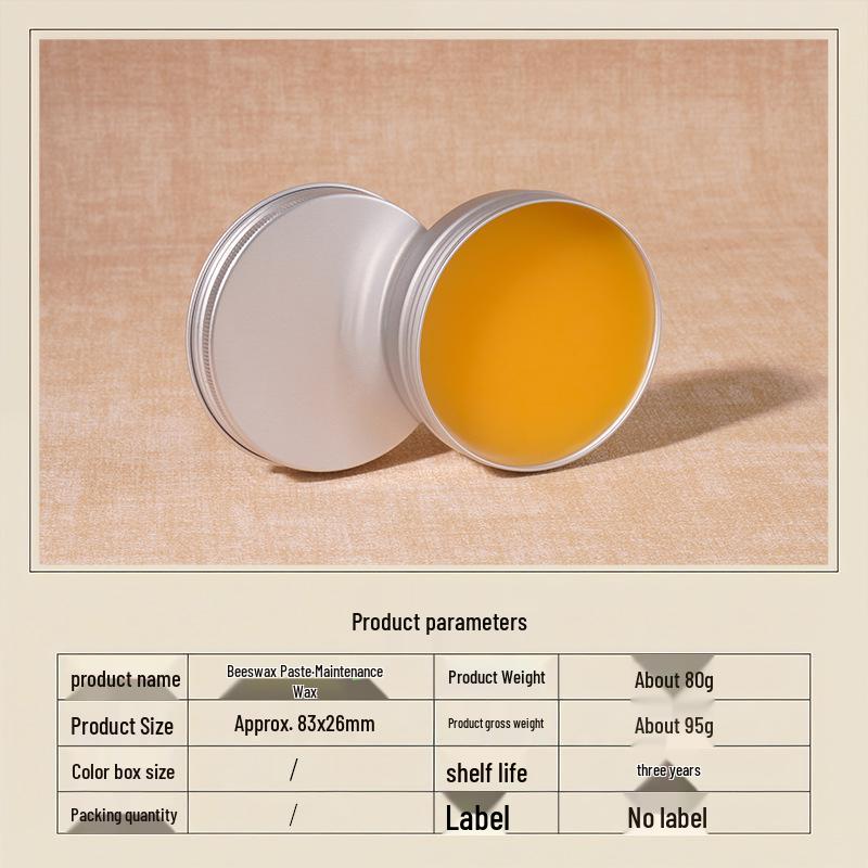 80g Beeswax Cream for Wood Floor and Furniture Maintenance - Wenge Oil Polishing Wax