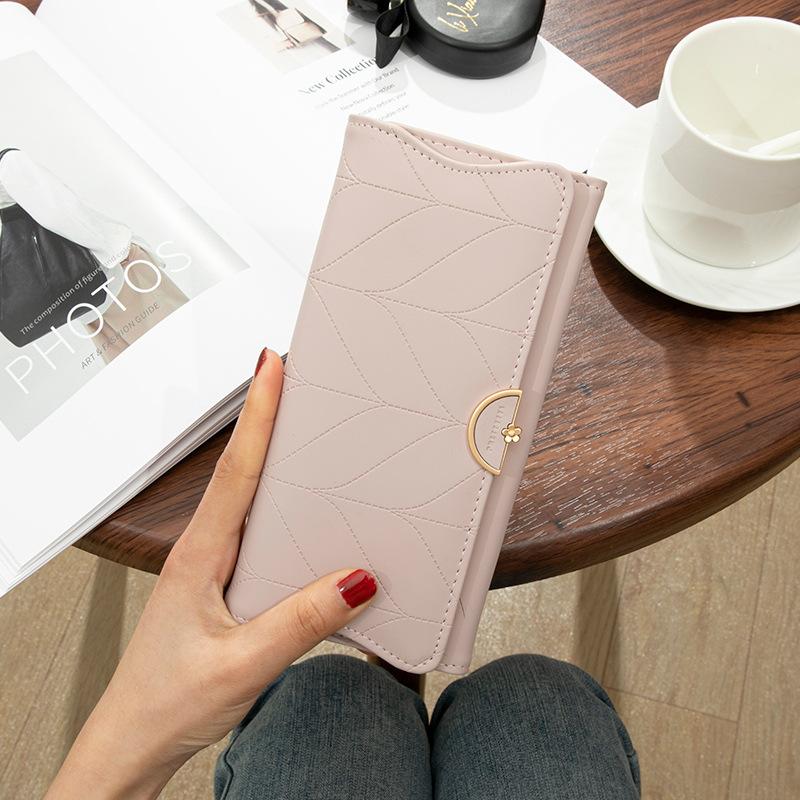 

Women Wallets Fresh & Minimalist Long Wallet - Clutch Purse, Coin Pouch & Card Holder 19 * 10 * 3cm рожевий